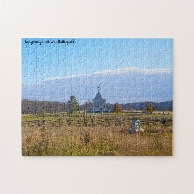 Quebra-cabeça Campo de Batalha de Gettysburg. (Horizontal)