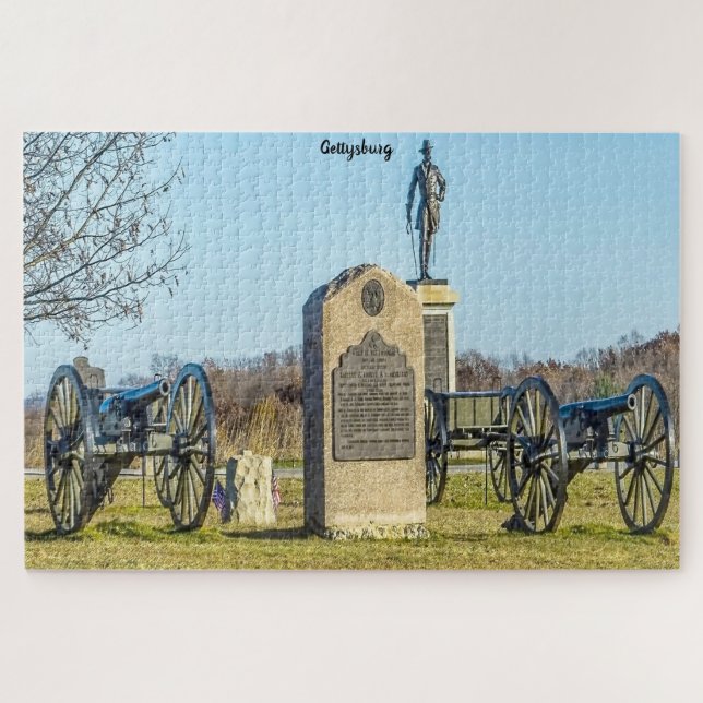 Quebra-cabeça Campo de Batalha de Gettysburg. (Horizontal)
