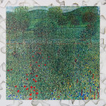 Quebra-cabeça Campo de Flor em Litzlberg Klimt, Paisagem de Vint<br><div class="desc">Flower Field em Litzlberg (1905), por Gustav Klimt, é uma pintura típica simbolista da Era Vitoriana de belas artes. Uma cena natural com árvores e um campo de flores vermelhas de papoila num jardim em uma fazenda no país, na Áustria. Sobre o artista: Gustav Klimt (1862-1918) era um pintor simbolista...</div>