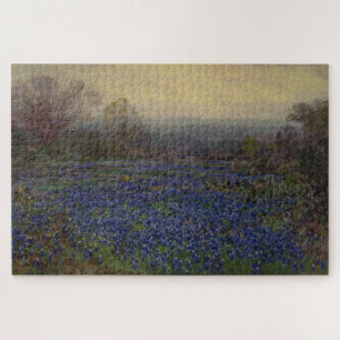 Quebra-cabeça Campo de flores de Bluebonnet (paisagem rural)
