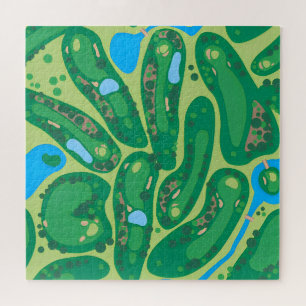 Quebra-cabeça campo de golfe par paisagem verde