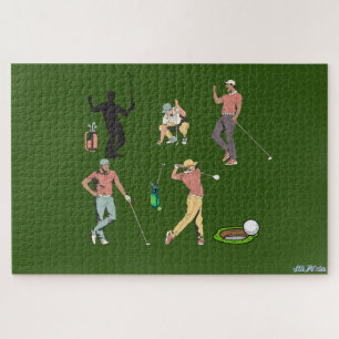 Quebra-cabeça campo de golfe verde