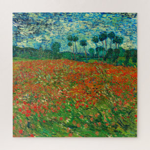 Quebra-cabeça Campo de Papoulas de Vincent Van Gogh Arte Fina