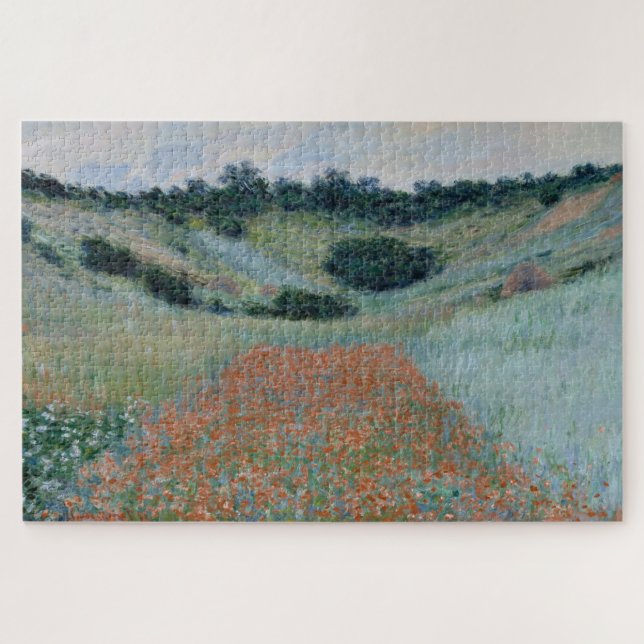 Quebra-cabeça Campo de Papoulas perto de Giverny de Claude Monet (Horizontal)