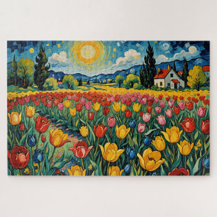 Quebra-cabeça Campo de Tulip Holandês
