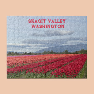 Quebra-cabeça Campo de Tulipas do Vale de Skagit no Estado de Wa
