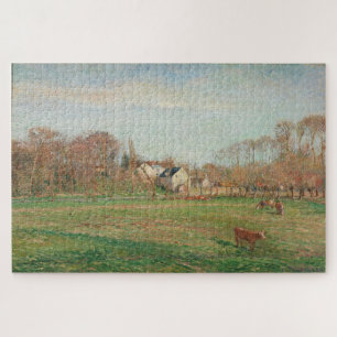 Quebra-cabeça Campo e Moinho em Osny (1884) por Camille Pissarro