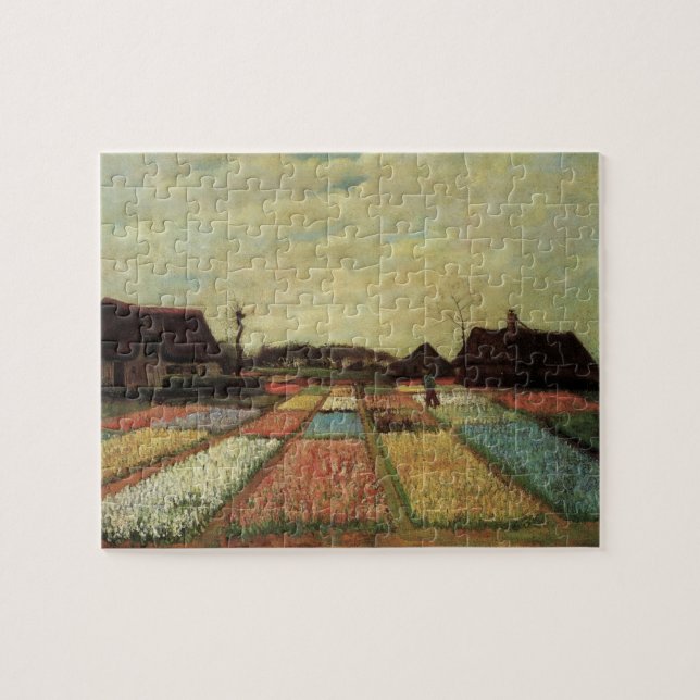 Quebra-cabeça Campos de Bulbos de Vincent van Gogh (Horizontal)