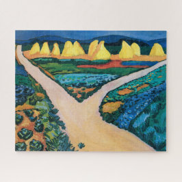 Quebra-cabeça Campos de Legumes | Auguste Macke |