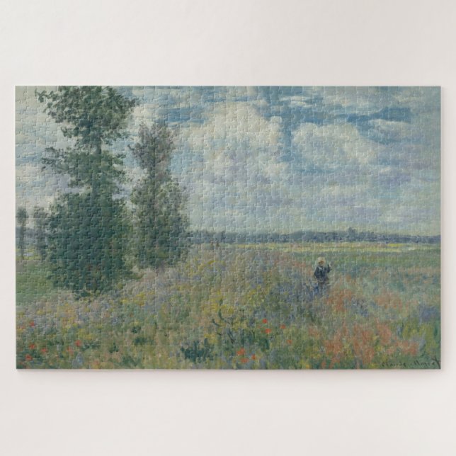 Quebra-cabeça Campos de Papoulas perto de Argenteuil de Claude M (Horizontal)