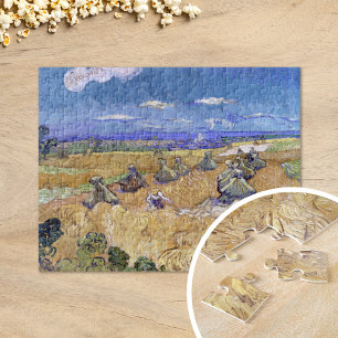 Quebra-cabeça Campos de Trigo com Ceifador   Vincent van Gogh