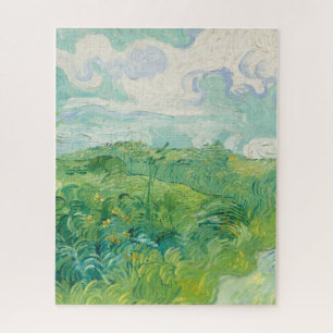 Quebra-cabeça Campos de Trigo Verde Artes Finas de Vincent Van G