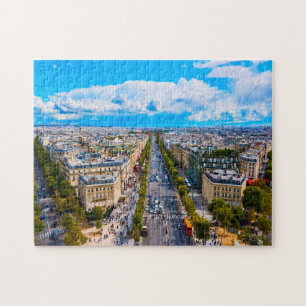 Quebra-cabeça Campos Elíseos Paris.