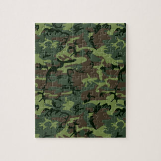 Quebra-cabeça Camuflagem Camo Green Brown Padrão