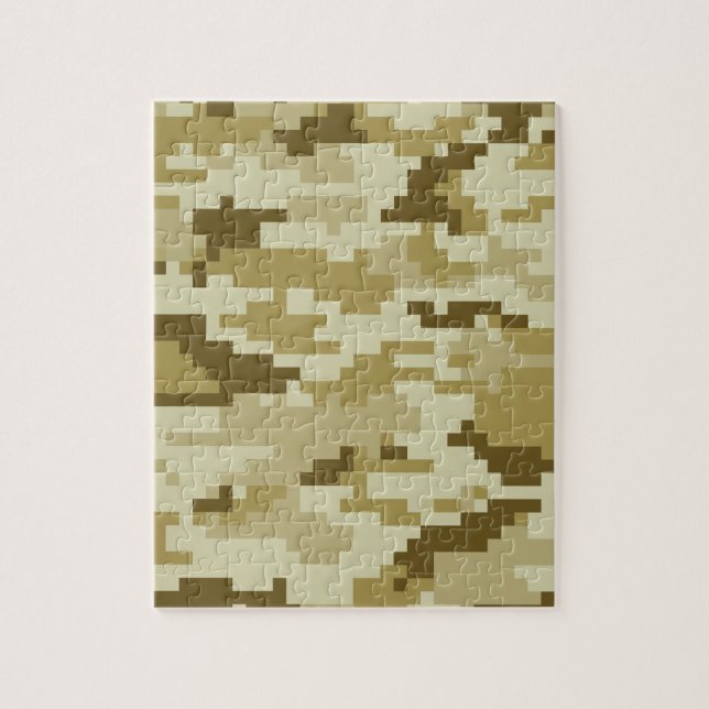 Quebra-cabeça Camuflagem do deserto digital de 8 bits / Camuflag (Vertical)