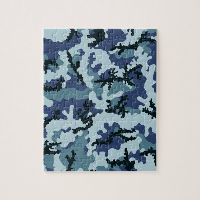 Quebra-cabeça camuflagem do marinho (Vertical)