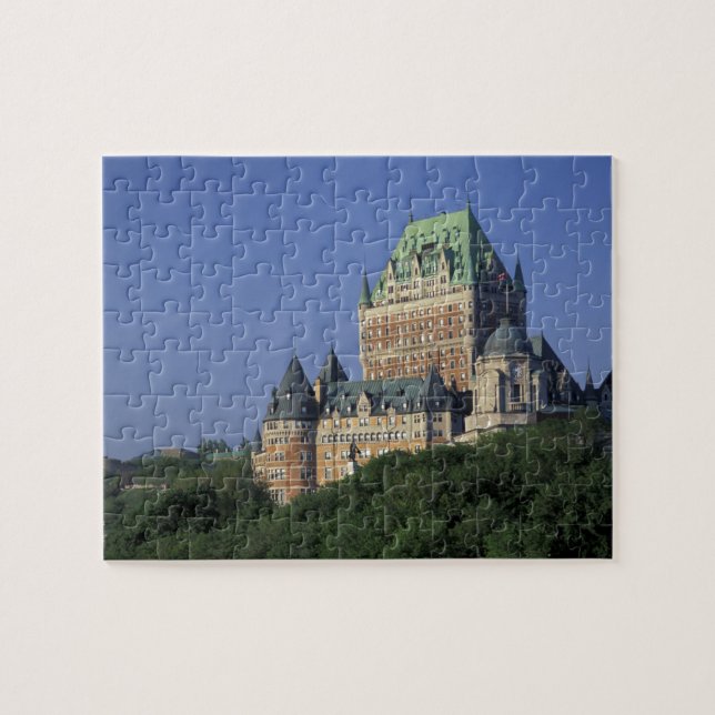 Quebra-cabeça Canadá, cidade de Quebec.  Chateau Frontenac. (Horizontal)