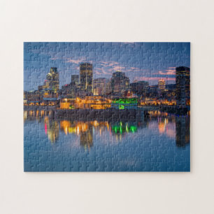 Quebra-cabeça Canadá, Montreal, panorama e Porto Antigo