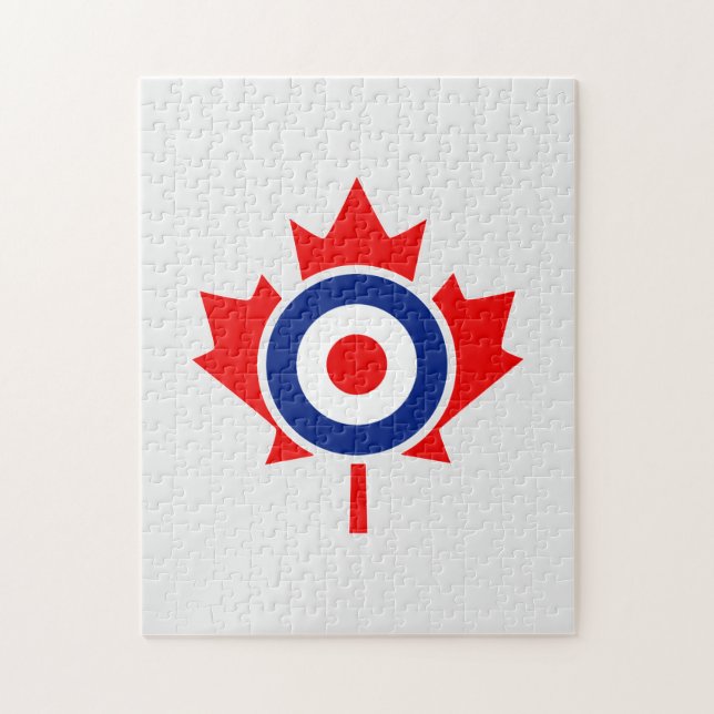 Quebra-cabeça Canadiano Maple Leaf Roundel Mod CANADA (Vertical)