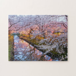 Quebra-cabeça Canal das flores de cerejeira