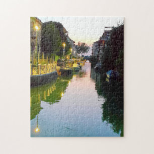 Quebra-cabeça Canal de Veneza Lido no crepúsculo Itália
