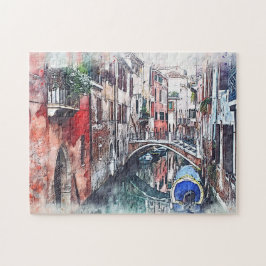 Quebra-cabeça Canal de Veneza Romance