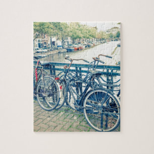 Quebra-cabeça Canal e bicicletas de Amsterdão