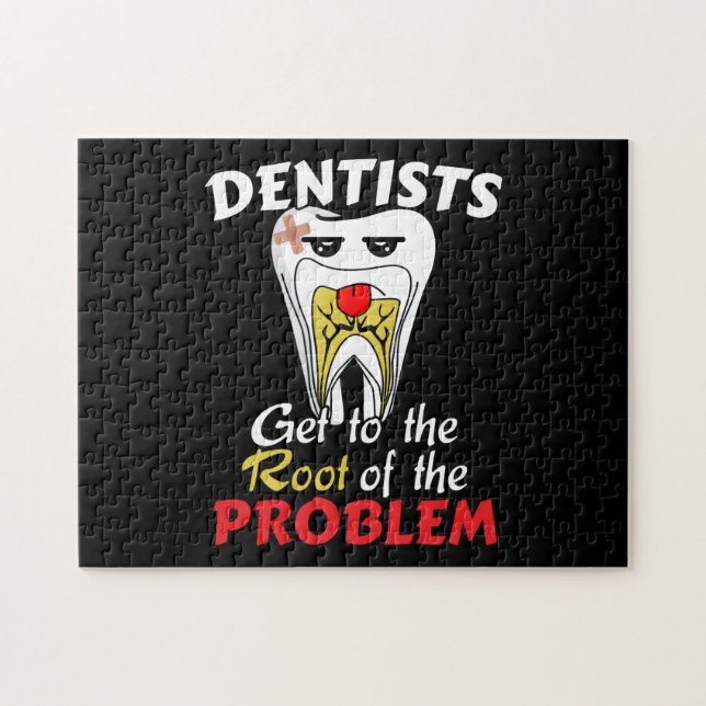 Quebra-cabeça Canal Radicular do Dentista - Pun de Cavidade Dent (Horizontal)