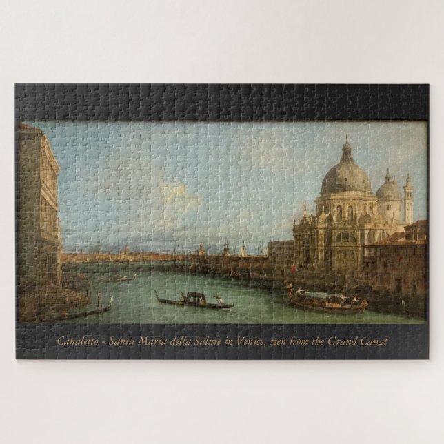 Quebra-cabeça Canaletto - Veneza, Grande Canal - difícil (Horizontal)