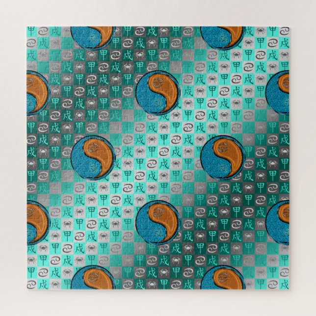 Quebra-cabeça Câncer & Cão de Madeira (Vertical)