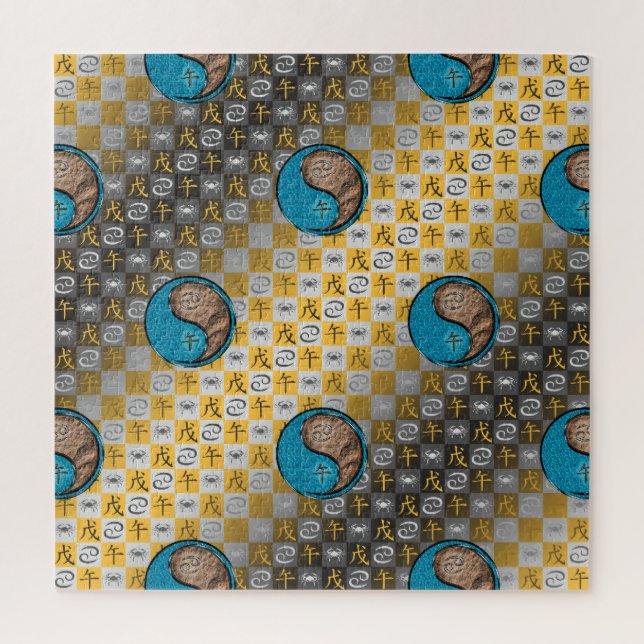 Quebra-cabeça Câncer & Cavalo de Terra (Vertical)