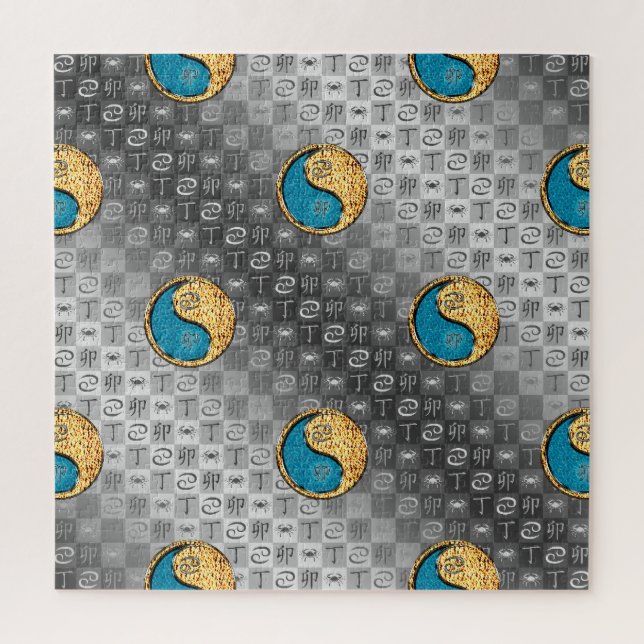 Quebra-cabeça Câncer & Coelho de Fogo (Vertical)