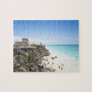 Quebra-cabeça Cancun, Quintana Roo, México - Ruínas em uma colin