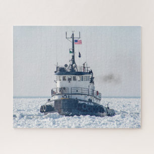 Quebra-cabeça Candace Elise Tugboat No Gelo