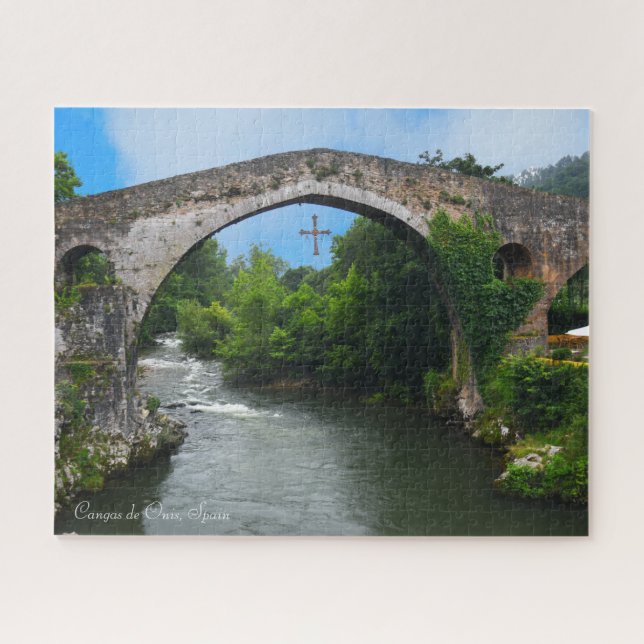 Quebra-cabeça Cangas de Onis, Espanha Jigsera (Horizontal)