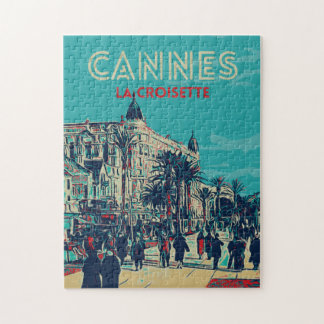 Quebra-cabeça Cannes Côte d'Azur La Croisette Illust França