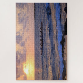 Quebra-cabeça Canoa Ugatilho em Sunset, na Ilha Grande do Havaí