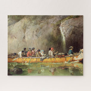 Quebra-cabeça Canoagem Banida por Voyageurs Passando por Caieira