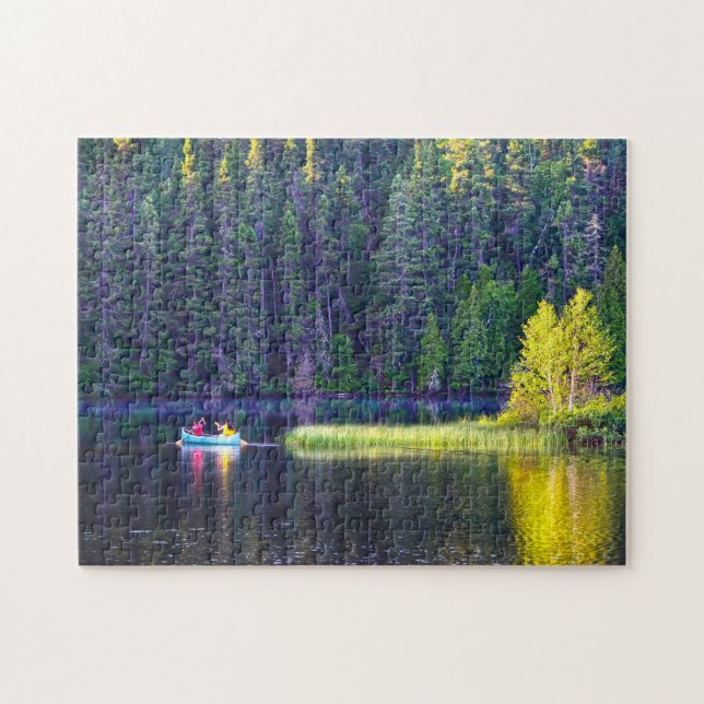 Quebra-cabeça Canoagem no Quebec Canadá. (Horizontal)