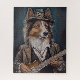 Quebra-cabeça Cantando o Cão-de-Ovo Shetland Blues | Sheltie