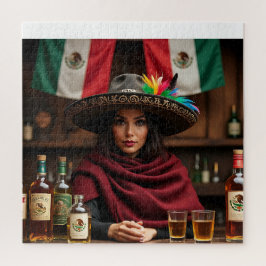 Quebra-cabeça Cantina Portrait mexicana — Mulher de Charro Sombr