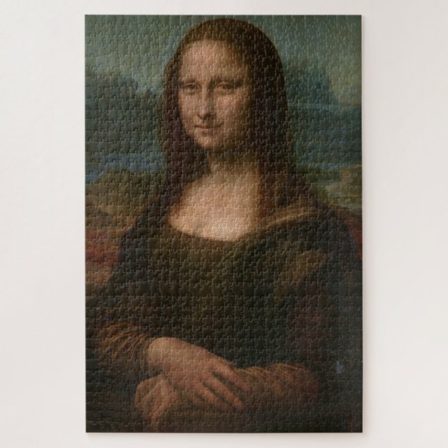 Quebra-cabeça Canvas Mona Lisa (Vertical)