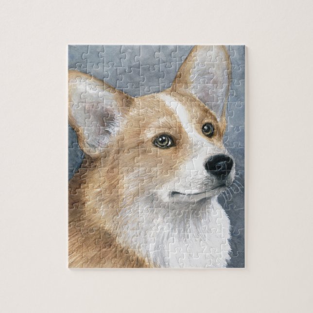 Quebra-cabeça Cão 89 Corgi (Vertical)