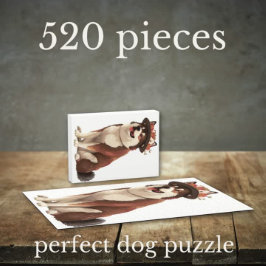 Quebra-cabeça Cão americano Akita do conto de fadas livro 1