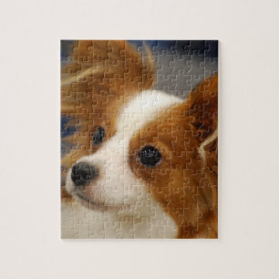 Quebra-cabeça Cão bonito de Papillon