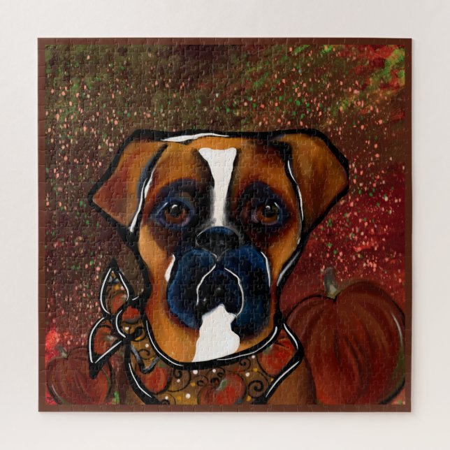 Quebra-cabeça Cão Boxer (Vertical)