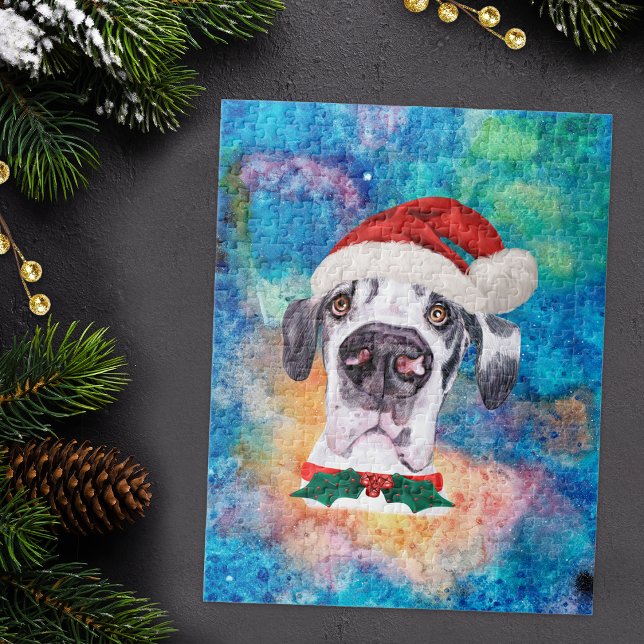 Quebra-cabeça Cão da Raça Great Dane Natal (Criador carregado)