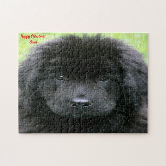 Quebra-cabeça Cão da Terra Nova. (Horizontal)