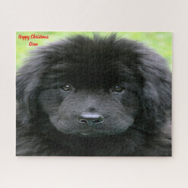 Quebra-cabeça Cão da Terra Nova. (Horizontal)