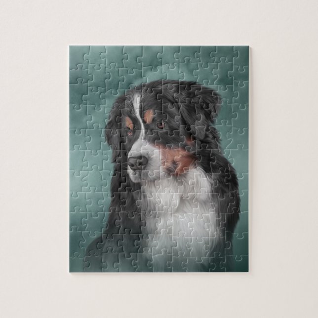 Quebra-cabeça Cão de montanha de Bernese (Vertical)